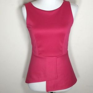 Bisou Bisou Sleeveless Top w/Asymmetrical Hemline